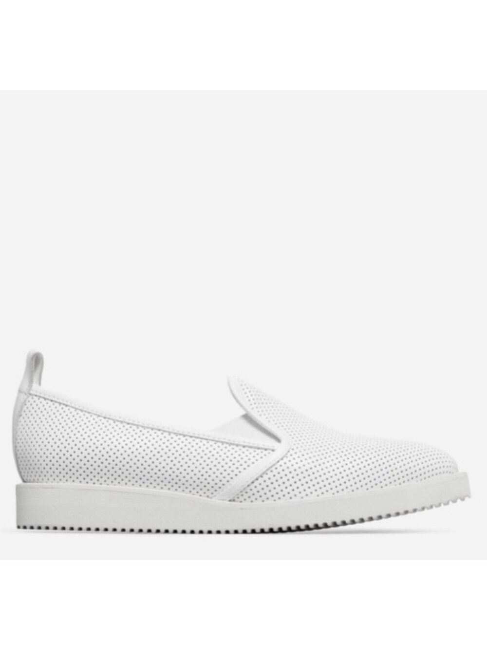 Everlane Women's White Pointed Perforated Street Shoes Sz 5